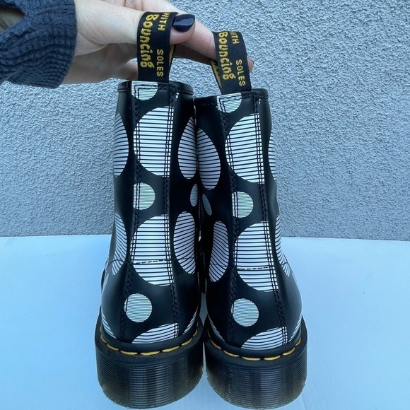 Dr. Martens 1460 WOMEN'S POLKA DOT SMOOTH LEATHER LACE UP BOOTS NEW - Picture 10 of 13